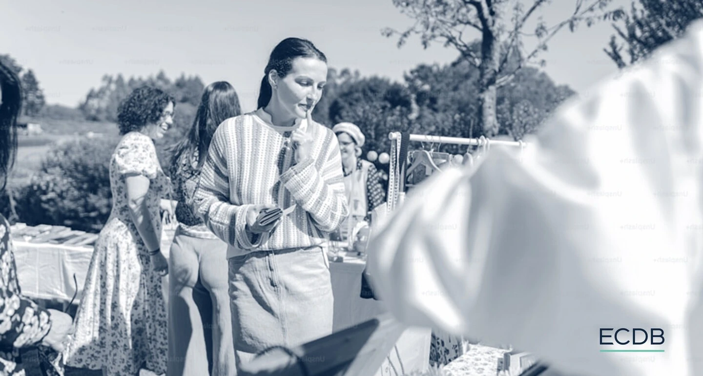 Woman at a Flea Markt